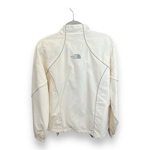 THE NORTH‎ FACE Tek Piping Wind Jacket Women’s Size Large White Windwall - Picture 4 of 10